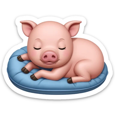 pig sleep sticker