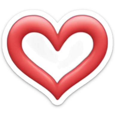 coeur avec deux doigt sticker