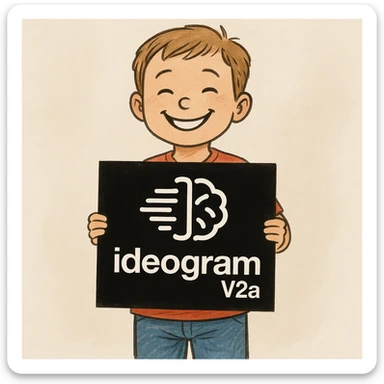 make drawing of a child holding a poster of this image sticker