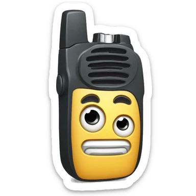 cartoon Walkie talkie sticker