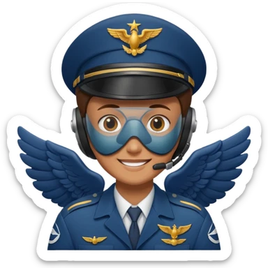 pilot airforce wing  sticker