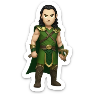 Loki norse mythology sticker