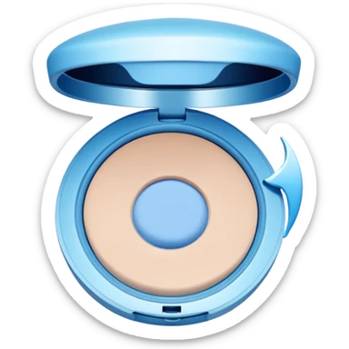 cushion foundation Pact in ligt blue color + wing sticker