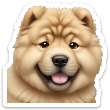 chow chow puppy sticker