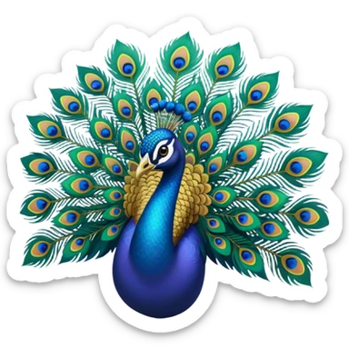 peacock sticker