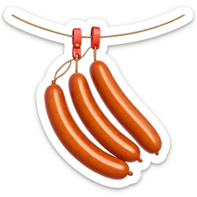 sausages on a string
Apple emoji style sticker