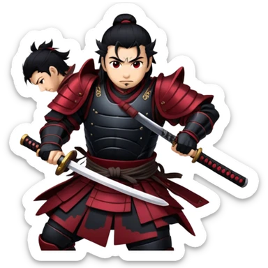 Fierce Samurai sticker