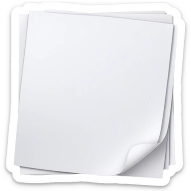 several white sheets with printed text sticker