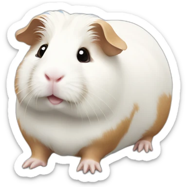 White Guinea pig sticker