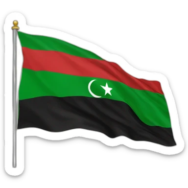 Libya flag, Tunis flag sticker