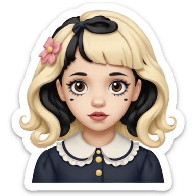 Melanie Martinez with split her sticker