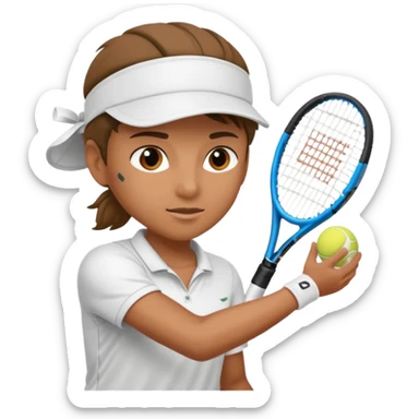 tennis player sticker