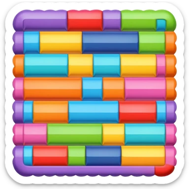 quilt in the shape of a battery sticker