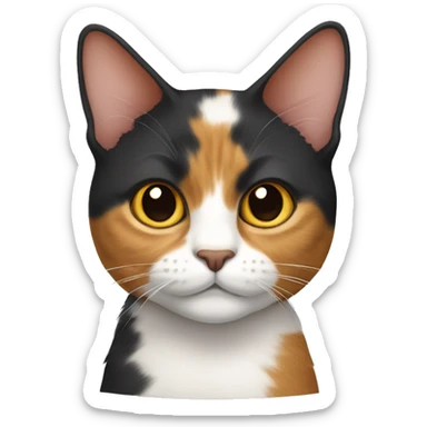 calico cat sticker