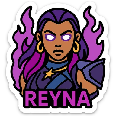 Add a glowing eye to blind enemies with a color scheme of black and purple accents, keep the background transparent. sticker