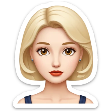 Classy aesthetic woman  sticker