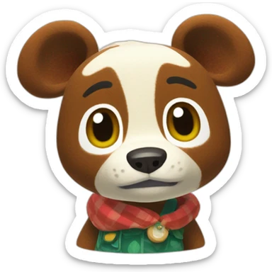 nintendo animal crossing tom nook sticker