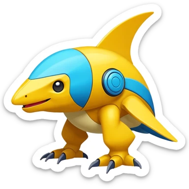Helioptile-Heliolisk-Miraidon-Pokémon, full body sticker