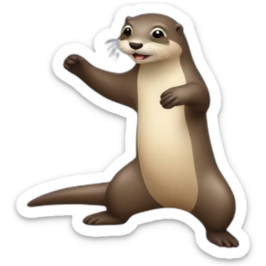 Une loutre qui dance la salsa sticker
