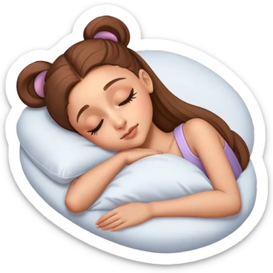 Ariana Grande sleeping sticker