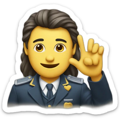 Coeur avec un doigts d'honneur sticker