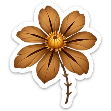 wilted flower sticker