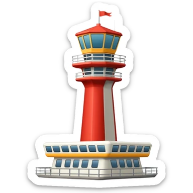 air traffic control tower sticker