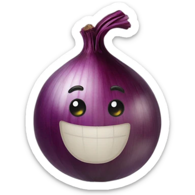 Red Onion emoji sticker