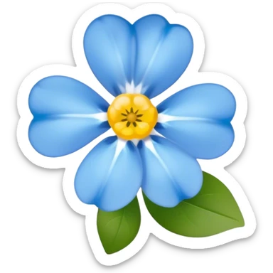 The forget me not flower sticker