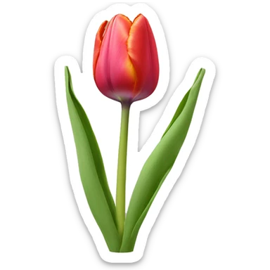 Tulip with eyes sticker