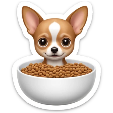 Chihuahua dog food room sticker