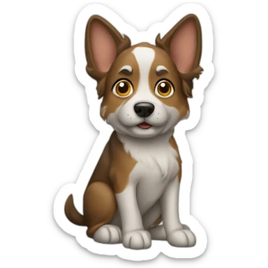 Hund Kackhaufen sticker