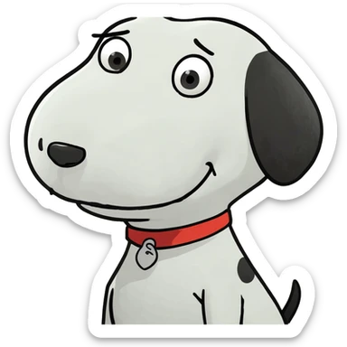 snoopy dog cartoon sticker