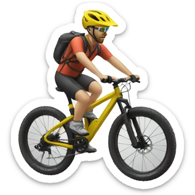 VTT tout suspendu sticker