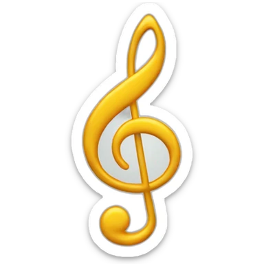 Music note fourth sticker