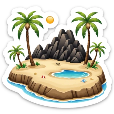 island infrastructure with a beach sticker