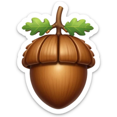 oak acorn sticker