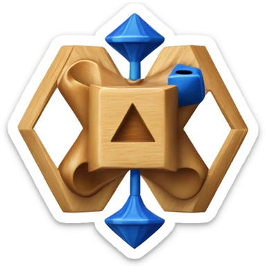 Jewish dreidel a four-sided spinning top, played during the Jewish holiday of Hanukkah sticker