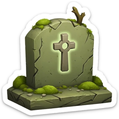 a grave sticker