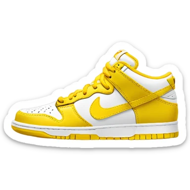 Yellow Nike Dunks sticker