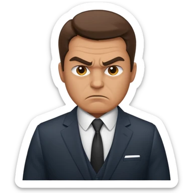 angry businessman sticker