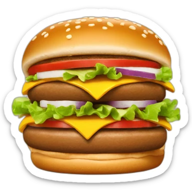 Burger king mcdo sticker
