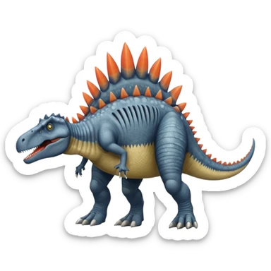 A spinosaurus that actually looks like a freaking spinosaurus  sticker