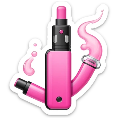 A pink vape shaped like an iget bar sticker