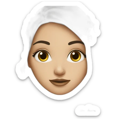 Half Arab half white girl sticker