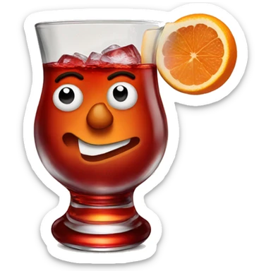 Negroni with a twist sticker