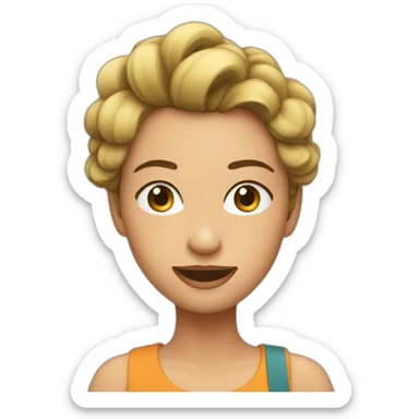 Kiki tout dur sticker