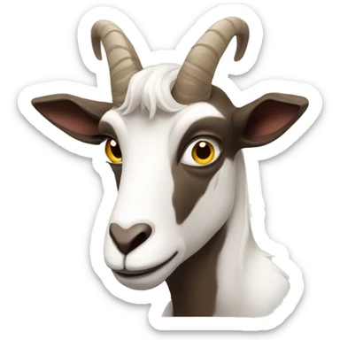 dissatisfied goat sticker