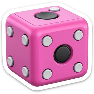 pink fidget cube sticker