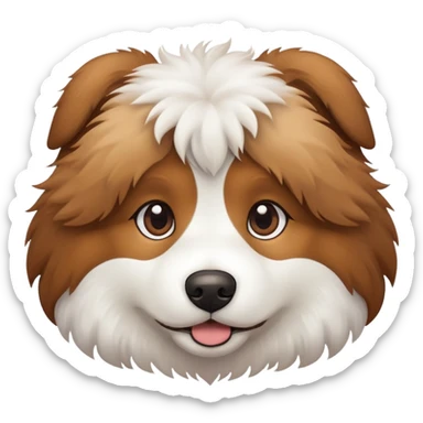Perro peludo  sticker